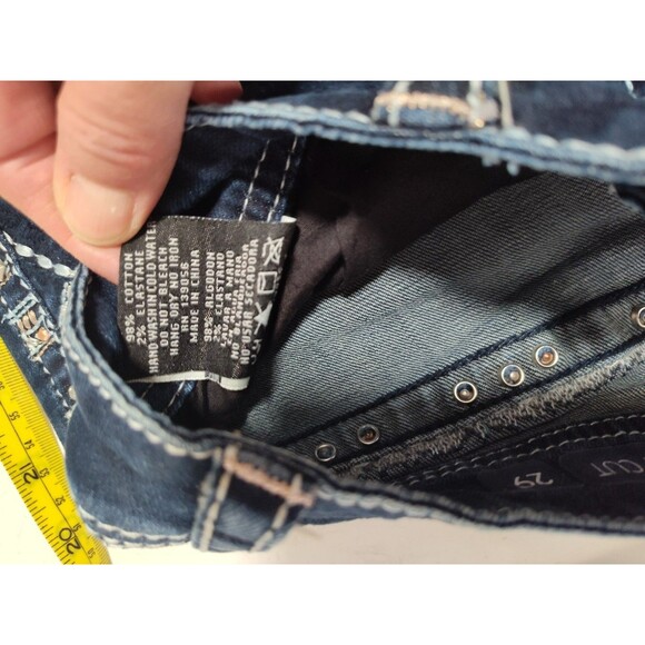 Grace in LA Jeans Women's 29 Bootcut Embroidered Rhinestones Studs Embellished - Picture 8 of 13